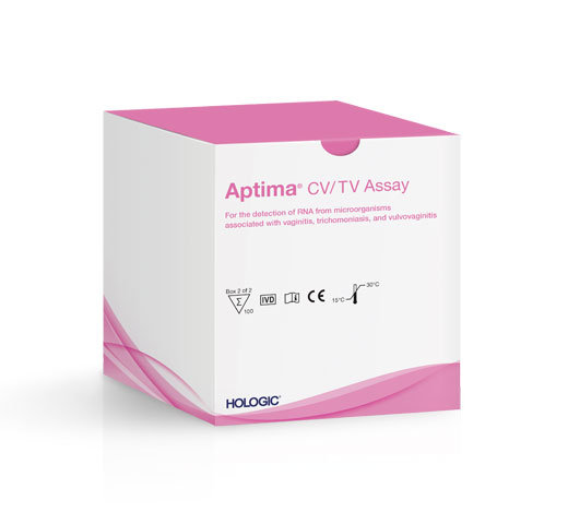 Hologic Aptima® CV/TV Assay på hvid baggrund