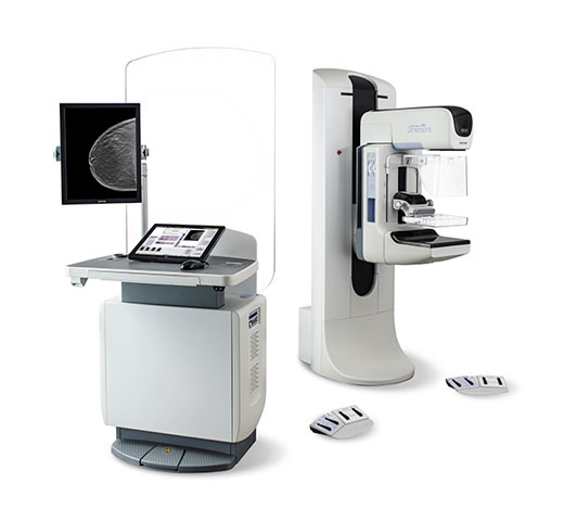 Hologic Selenia® Dimensions® Digital Mammography System på hvid baggrund