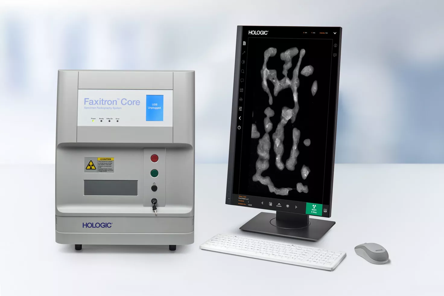 Faxitron® Core Specimen Radiography System på hvid baggrund