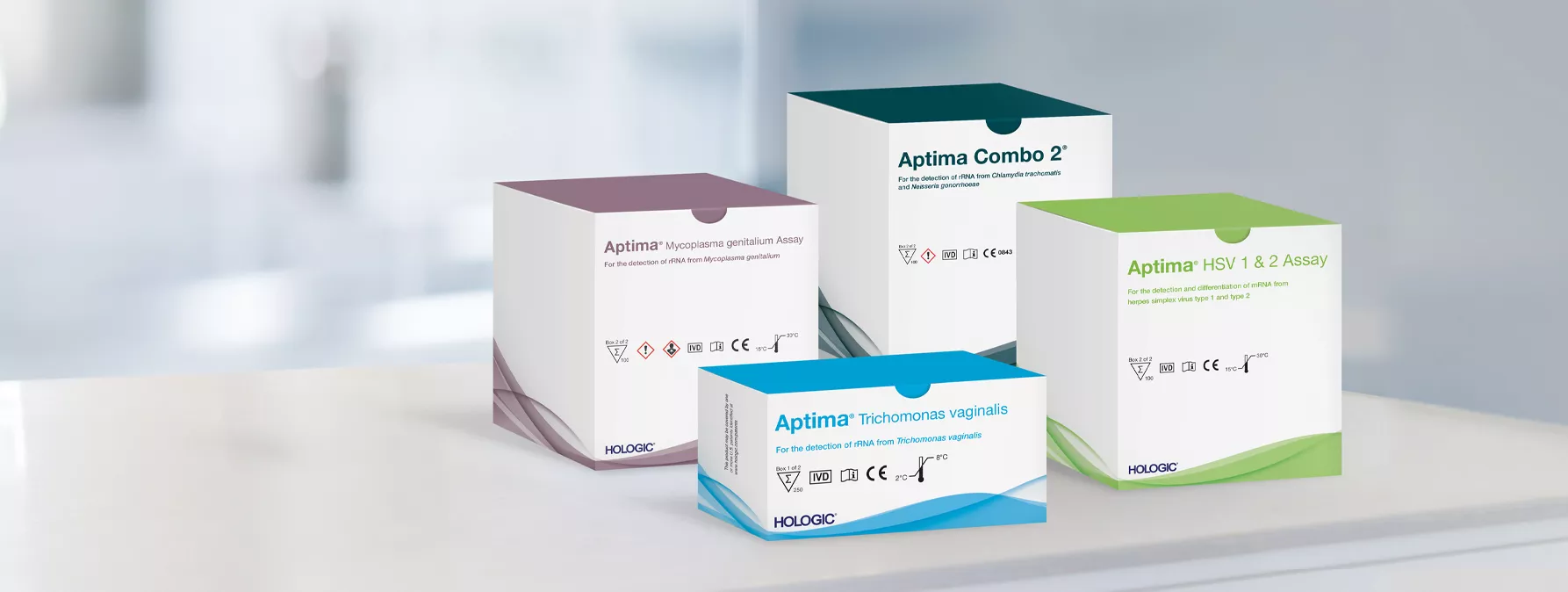 STI boxes in lab background