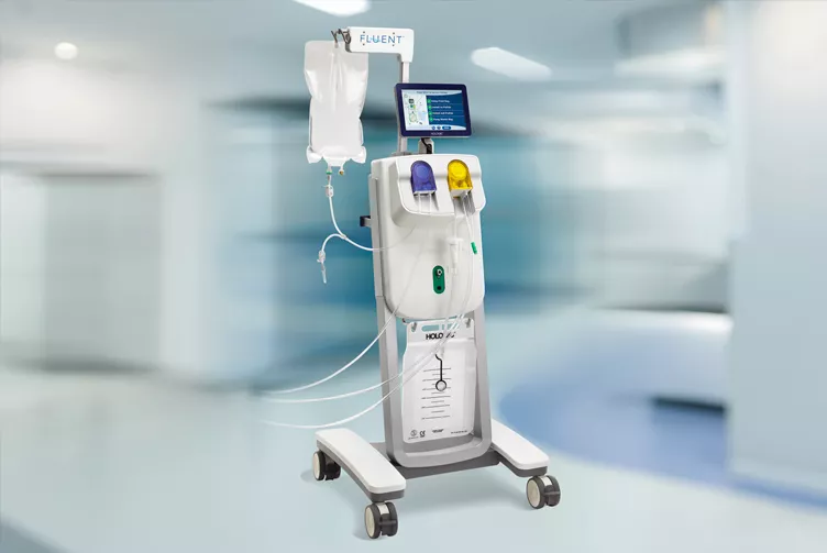 Et billede af Fluent® Fluid Management System på et hospital