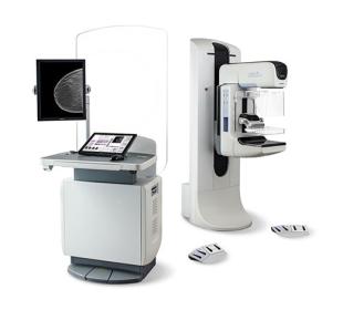 Hologic Selenia® Dimensions® Digital Mammography System på hvid baggrund